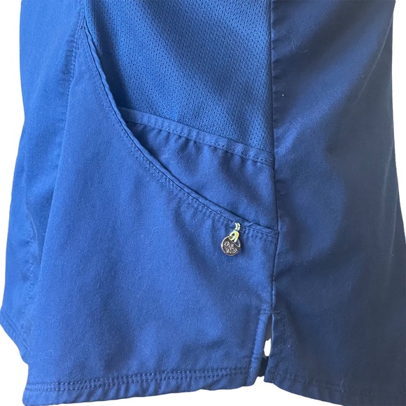 Cherokee Luxe Scrub Top Navy Blue Size S - Picture 11 of 15